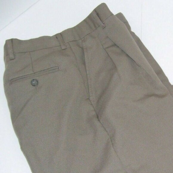 Claiborne Boys Pleated Slacks Taupe 20 Regular - Picture 1 of 8